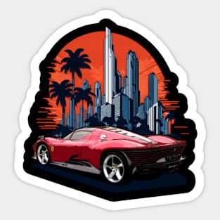 Ferrari Daytona SP3 Sport car city Sticker